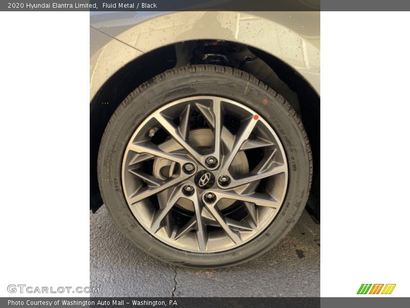 Fluid Metal / Black 2020 Hyundai Elantra Limited
