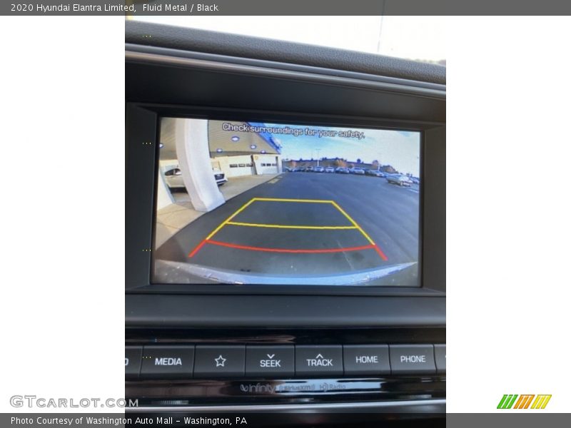 Fluid Metal / Black 2020 Hyundai Elantra Limited