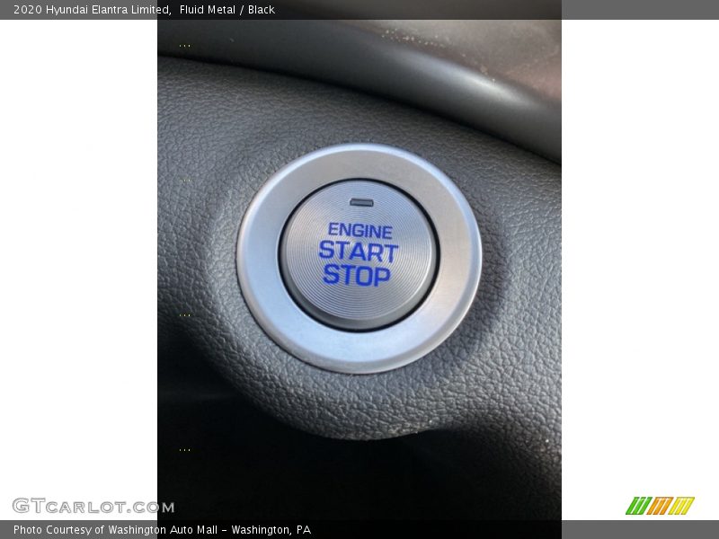 Fluid Metal / Black 2020 Hyundai Elantra Limited