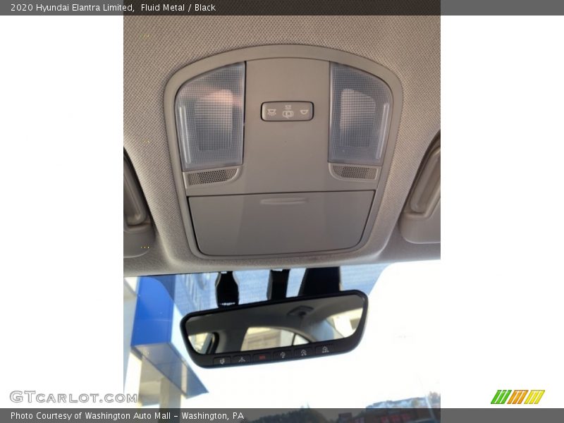 Fluid Metal / Black 2020 Hyundai Elantra Limited
