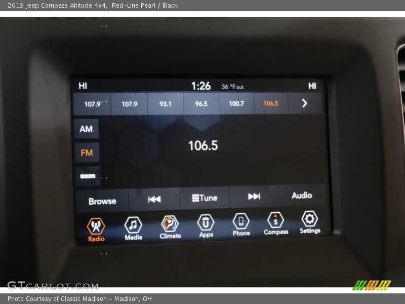 Red-Line Pearl / Black 2019 Jeep Compass Altitude 4x4