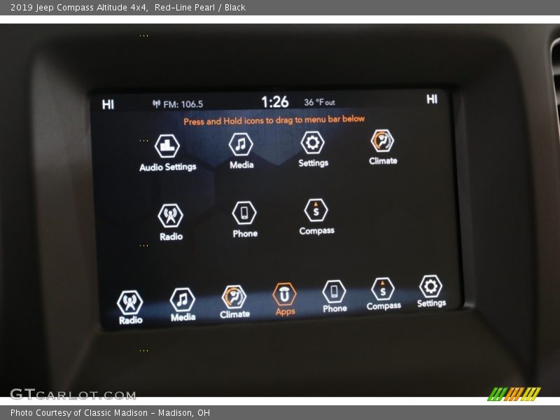 Red-Line Pearl / Black 2019 Jeep Compass Altitude 4x4