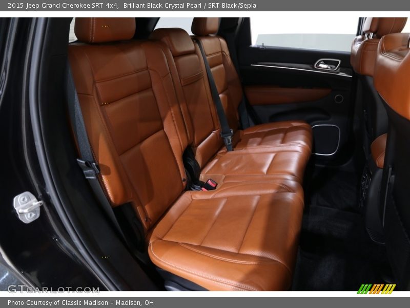 Brilliant Black Crystal Pearl / SRT Black/Sepia 2015 Jeep Grand Cherokee SRT 4x4