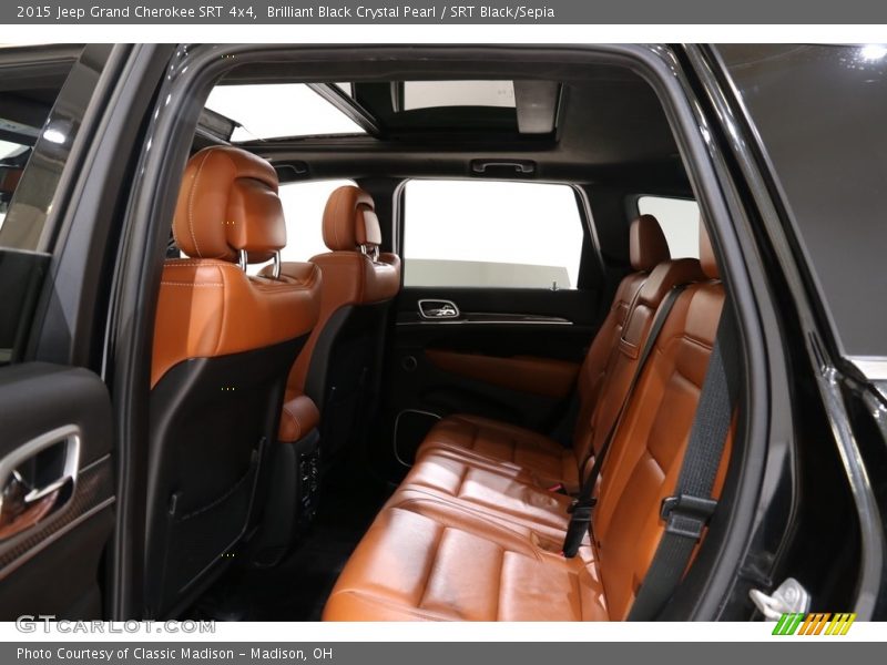Brilliant Black Crystal Pearl / SRT Black/Sepia 2015 Jeep Grand Cherokee SRT 4x4