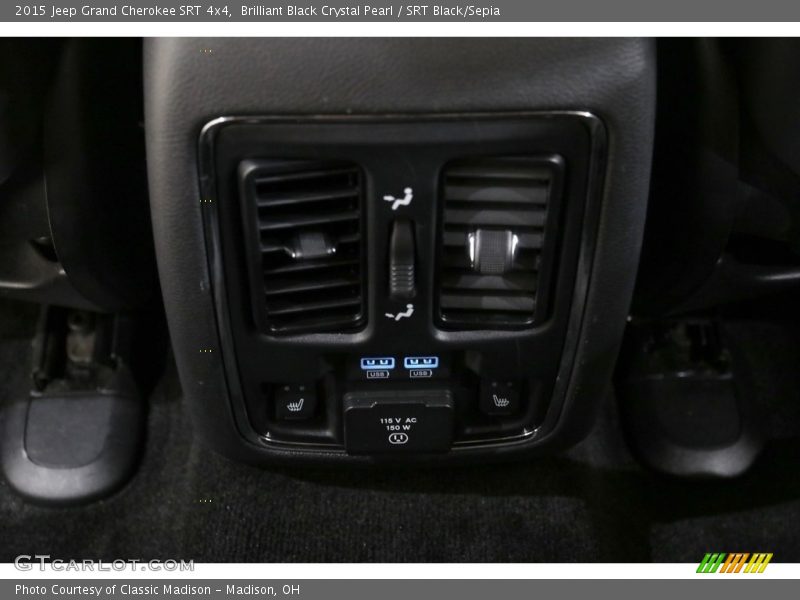 Brilliant Black Crystal Pearl / SRT Black/Sepia 2015 Jeep Grand Cherokee SRT 4x4