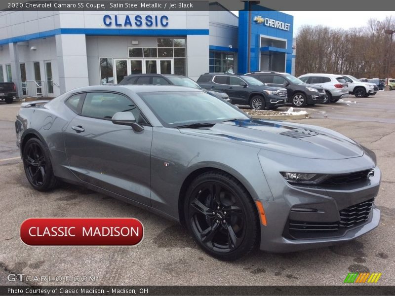 Satin Steel Metallic / Jet Black 2020 Chevrolet Camaro SS Coupe