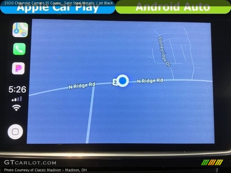 Navigation of 2020 Camaro SS Coupe