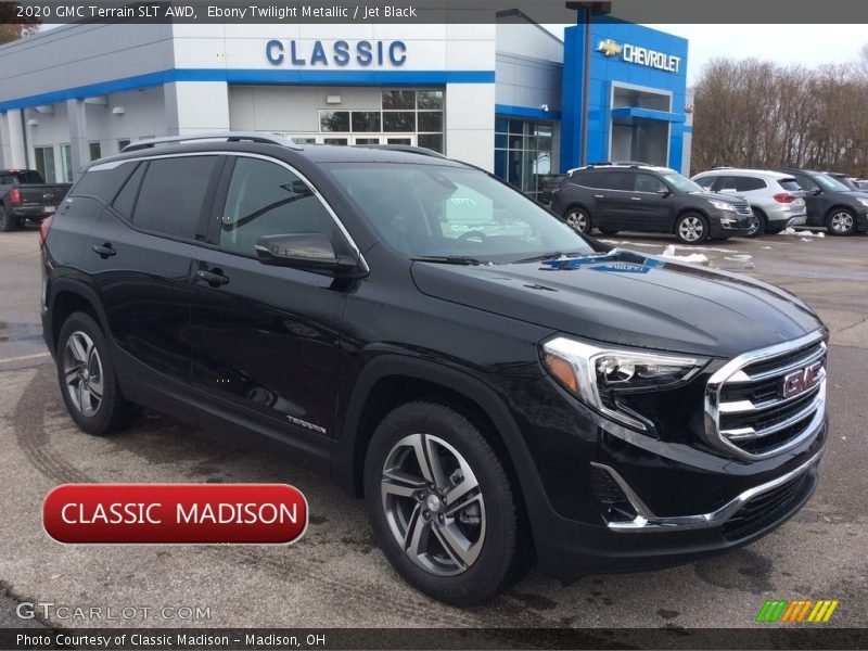 Ebony Twilight Metallic / Jet Black 2020 GMC Terrain SLT AWD