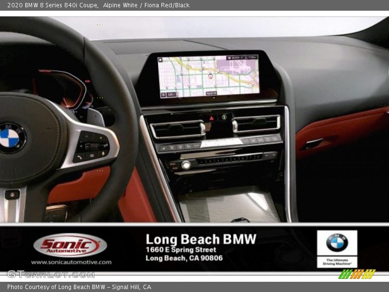 Alpine White / Fiona Red/Black 2020 BMW 8 Series 840i Coupe