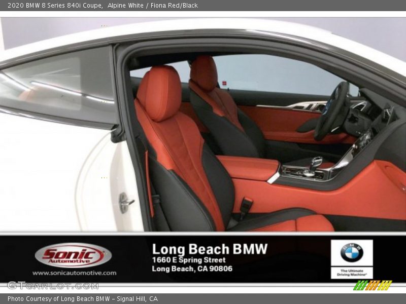 Alpine White / Fiona Red/Black 2020 BMW 8 Series 840i Coupe