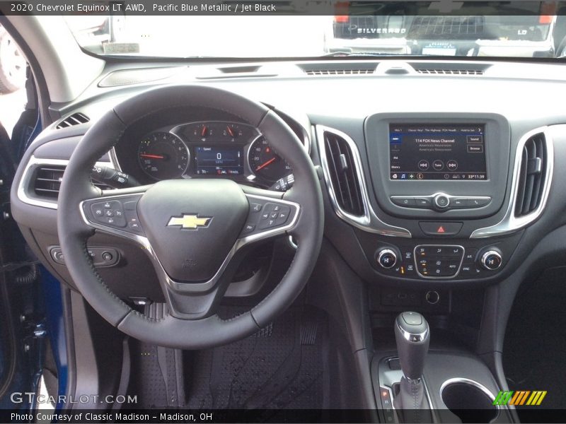 Pacific Blue Metallic / Jet Black 2020 Chevrolet Equinox LT AWD