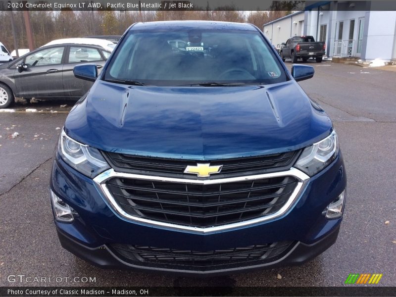 Pacific Blue Metallic / Jet Black 2020 Chevrolet Equinox LT AWD
