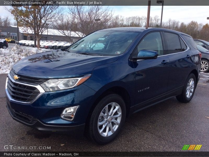 Pacific Blue Metallic / Jet Black 2020 Chevrolet Equinox LT AWD