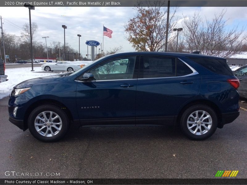 Pacific Blue Metallic / Jet Black 2020 Chevrolet Equinox LT AWD