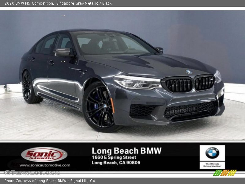 Singapore Grey Metallic / Black 2020 BMW M5 Competition