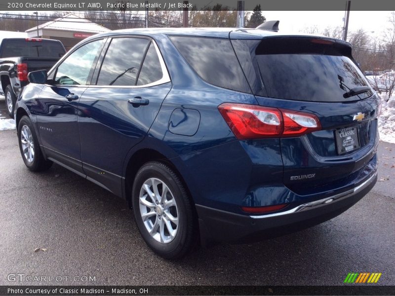 Pacific Blue Metallic / Jet Black 2020 Chevrolet Equinox LT AWD