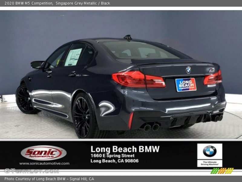 Singapore Grey Metallic / Black 2020 BMW M5 Competition