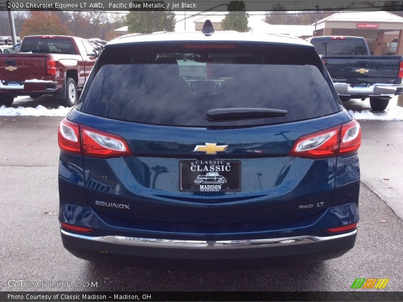 Pacific Blue Metallic / Jet Black 2020 Chevrolet Equinox LT AWD
