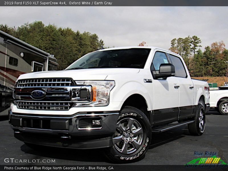 Oxford White / Earth Gray 2019 Ford F150 XLT SuperCrew 4x4