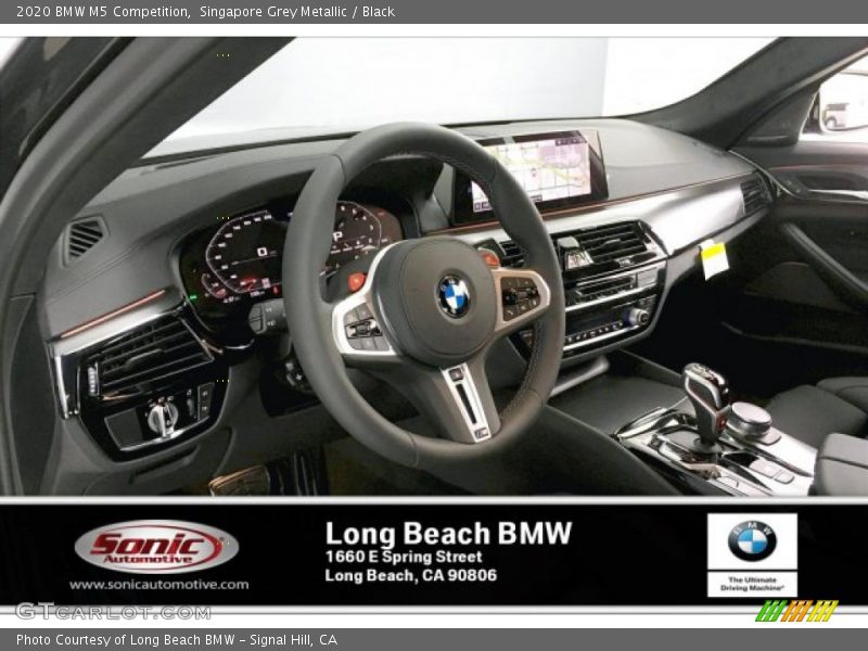 Singapore Grey Metallic / Black 2020 BMW M5 Competition