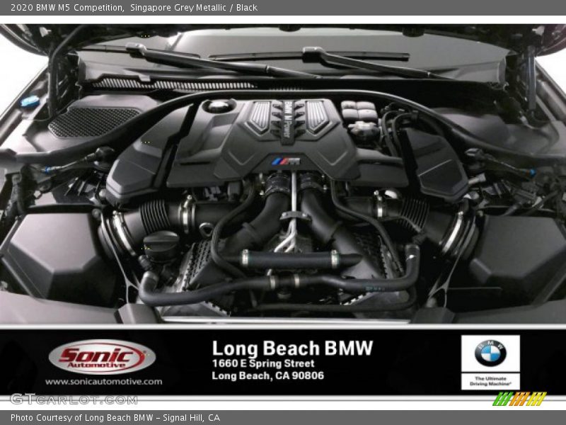 Singapore Grey Metallic / Black 2020 BMW M5 Competition