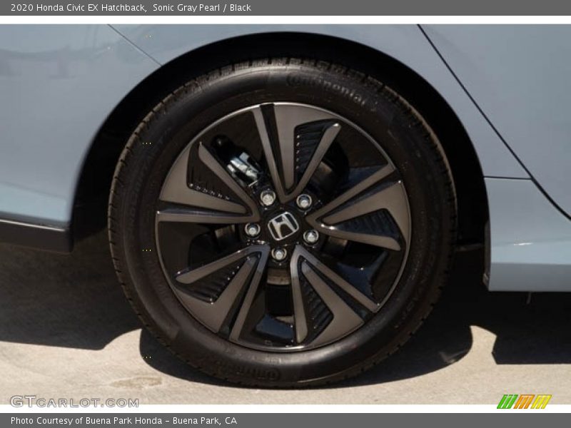 Sonic Gray Pearl / Black 2020 Honda Civic EX Hatchback