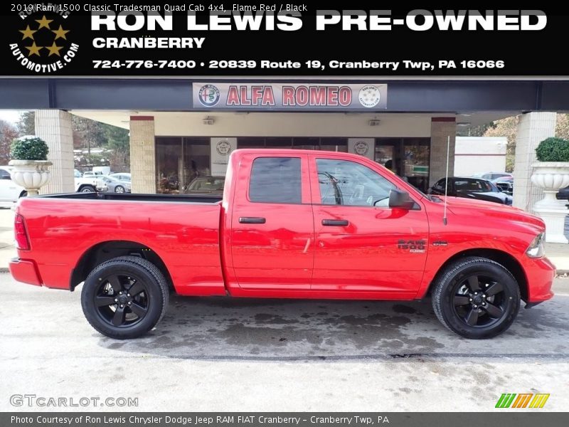 Flame Red / Black 2019 Ram 1500 Classic Tradesman Quad Cab 4x4