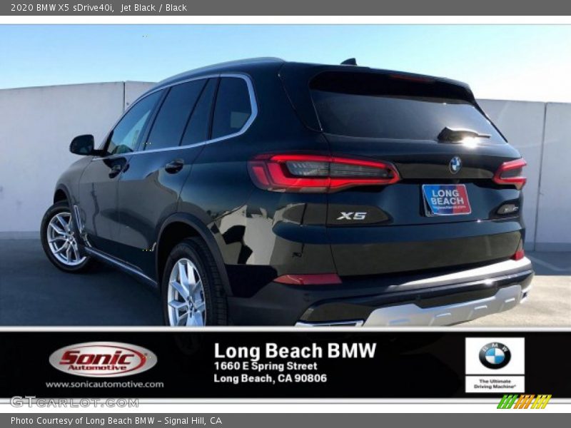 Jet Black / Black 2020 BMW X5 sDrive40i
