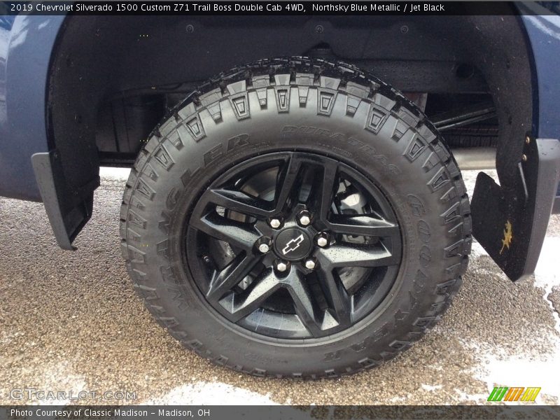 Northsky Blue Metallic / Jet Black 2019 Chevrolet Silverado 1500 Custom Z71 Trail Boss Double Cab 4WD