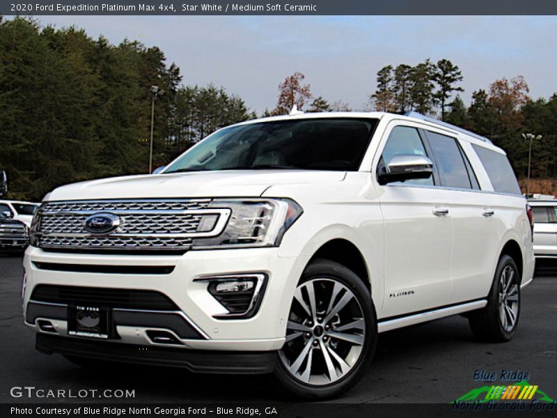 Star White / Medium Soft Ceramic 2020 Ford Expedition Platinum Max 4x4