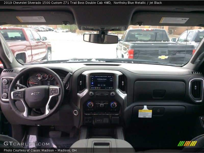 Northsky Blue Metallic / Jet Black 2019 Chevrolet Silverado 1500 Custom Z71 Trail Boss Double Cab 4WD