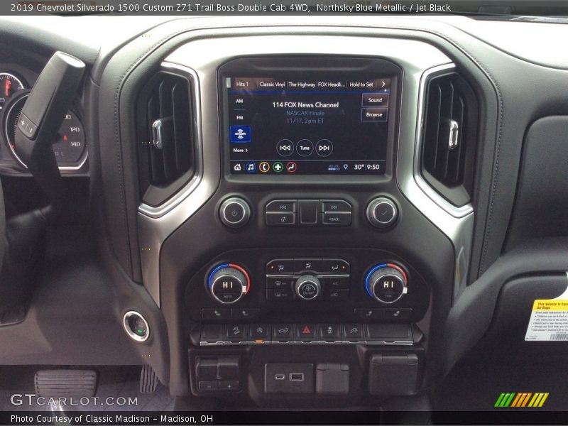 Northsky Blue Metallic / Jet Black 2019 Chevrolet Silverado 1500 Custom Z71 Trail Boss Double Cab 4WD