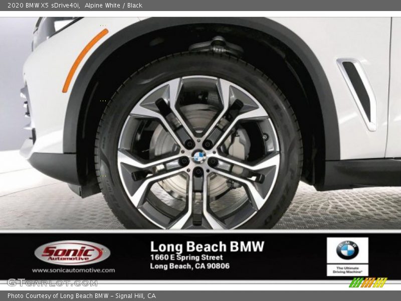 Alpine White / Black 2020 BMW X5 sDrive40i