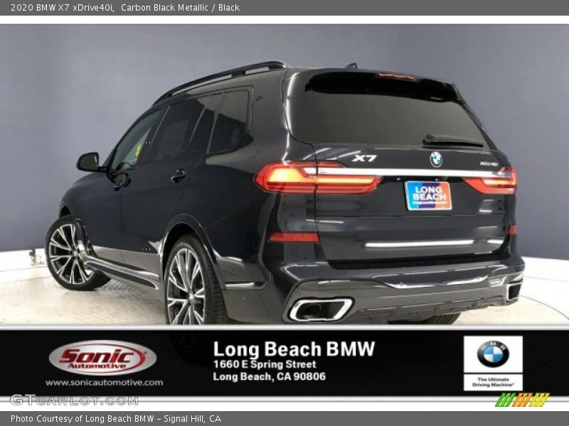 Carbon Black Metallic / Black 2020 BMW X7 xDrive40i