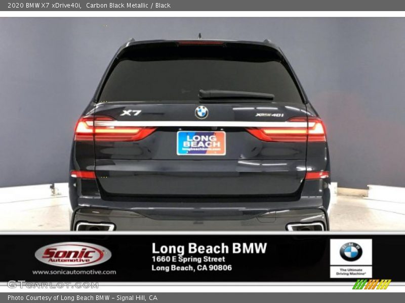 Carbon Black Metallic / Black 2020 BMW X7 xDrive40i