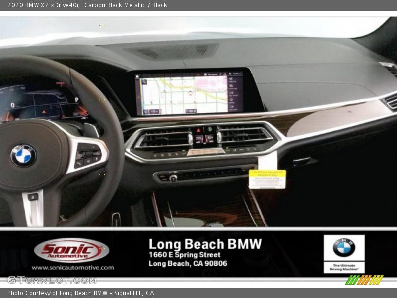 Carbon Black Metallic / Black 2020 BMW X7 xDrive40i