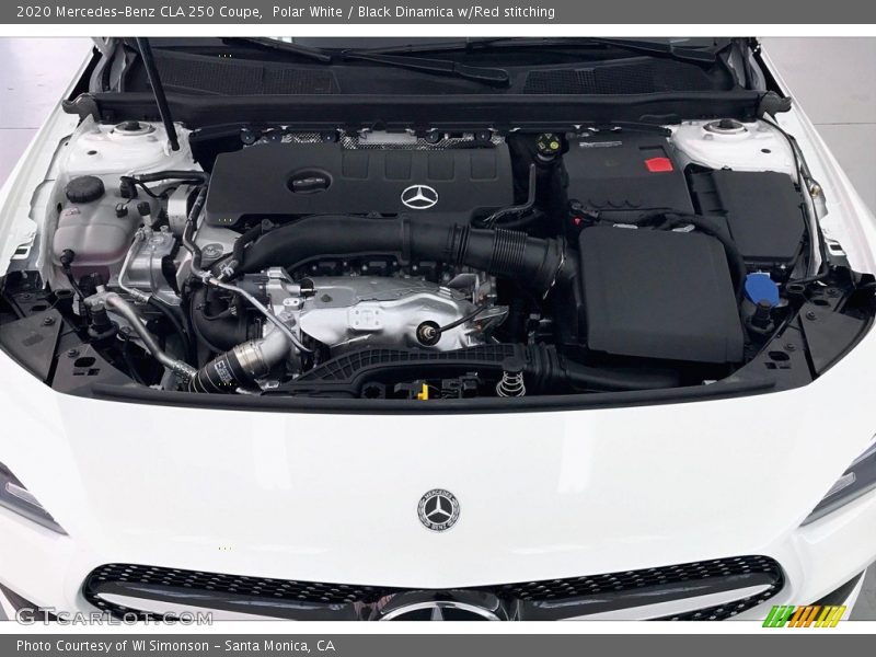 Polar White / Black Dinamica w/Red stitching 2020 Mercedes-Benz CLA 250 Coupe