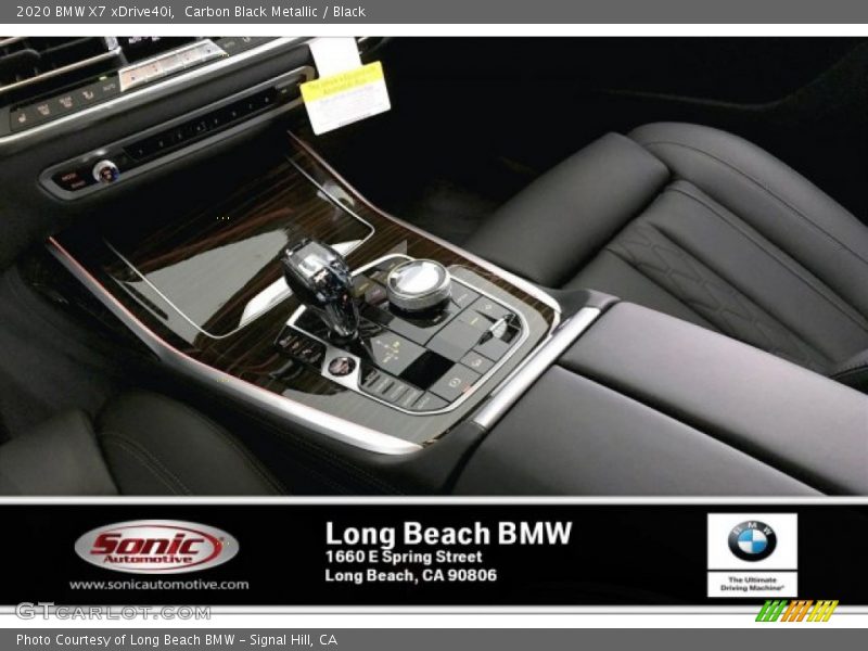 Carbon Black Metallic / Black 2020 BMW X7 xDrive40i
