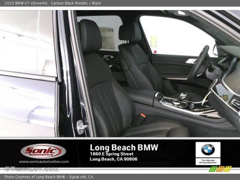 Carbon Black Metallic / Black 2020 BMW X7 xDrive40i