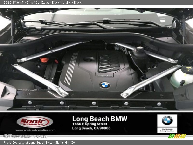 Carbon Black Metallic / Black 2020 BMW X7 xDrive40i