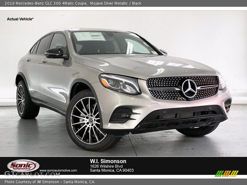 Mojave Silver Metallic / Black 2019 Mercedes-Benz GLC 300 4Matic Coupe