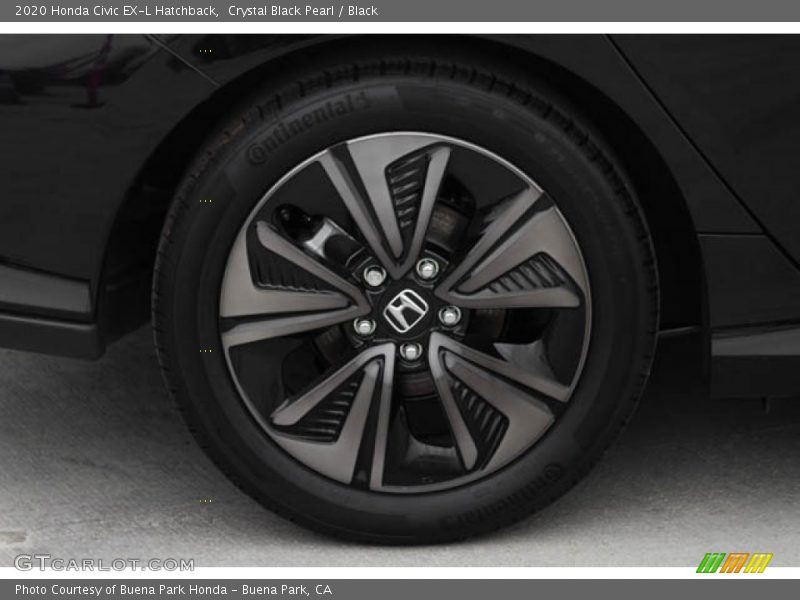 Crystal Black Pearl / Black 2020 Honda Civic EX-L Hatchback