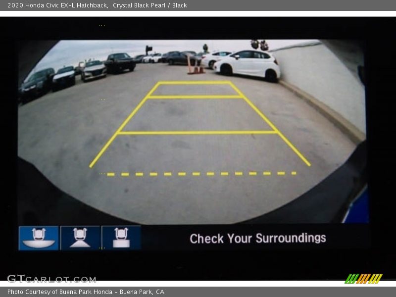 Crystal Black Pearl / Black 2020 Honda Civic EX-L Hatchback