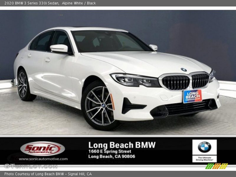 Alpine White / Black 2020 BMW 3 Series 330i Sedan