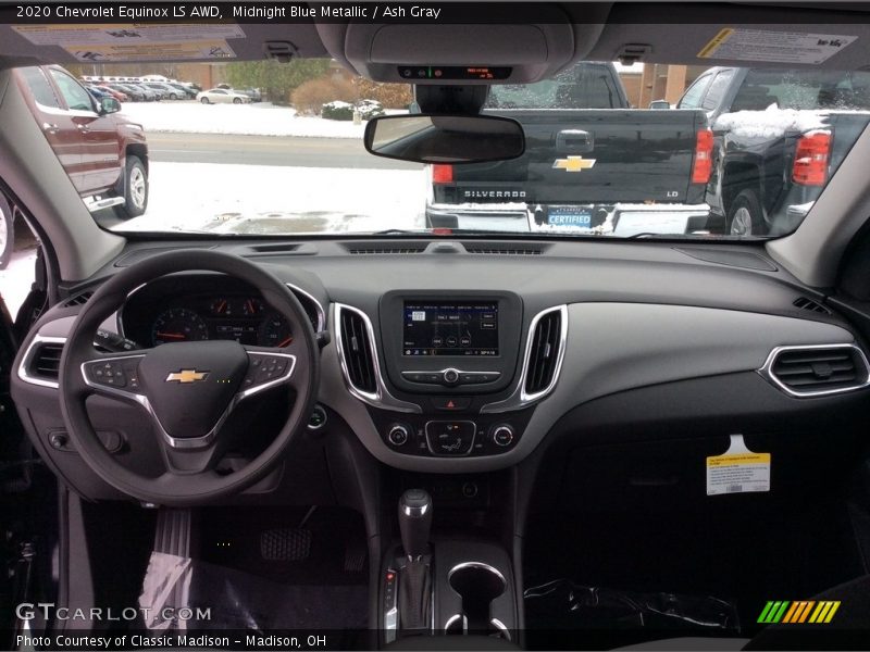 Midnight Blue Metallic / Ash Gray 2020 Chevrolet Equinox LS AWD
