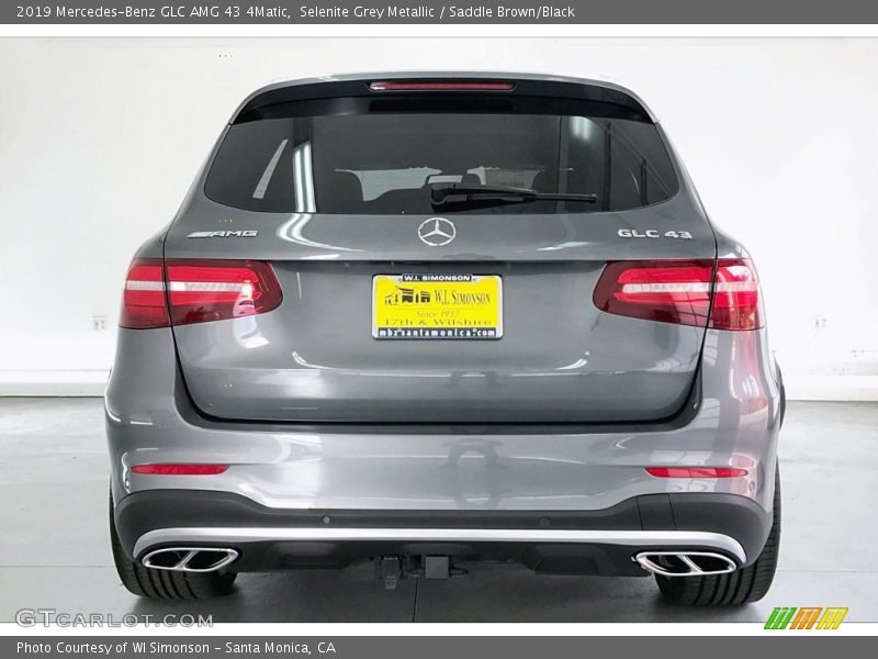 Selenite Grey Metallic / Saddle Brown/Black 2019 Mercedes-Benz GLC AMG 43 4Matic