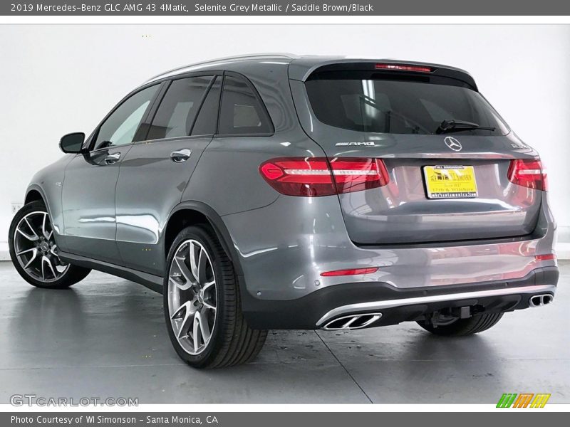 Selenite Grey Metallic / Saddle Brown/Black 2019 Mercedes-Benz GLC AMG 43 4Matic
