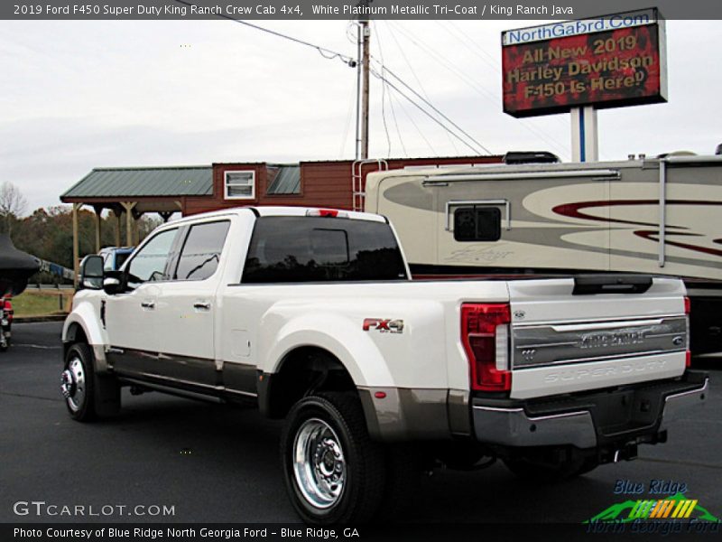 White Platinum Metallic Tri-Coat / King Ranch Java 2019 Ford F450 Super Duty King Ranch Crew Cab 4x4