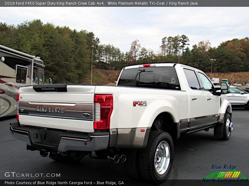 White Platinum Metallic Tri-Coat / King Ranch Java 2019 Ford F450 Super Duty King Ranch Crew Cab 4x4