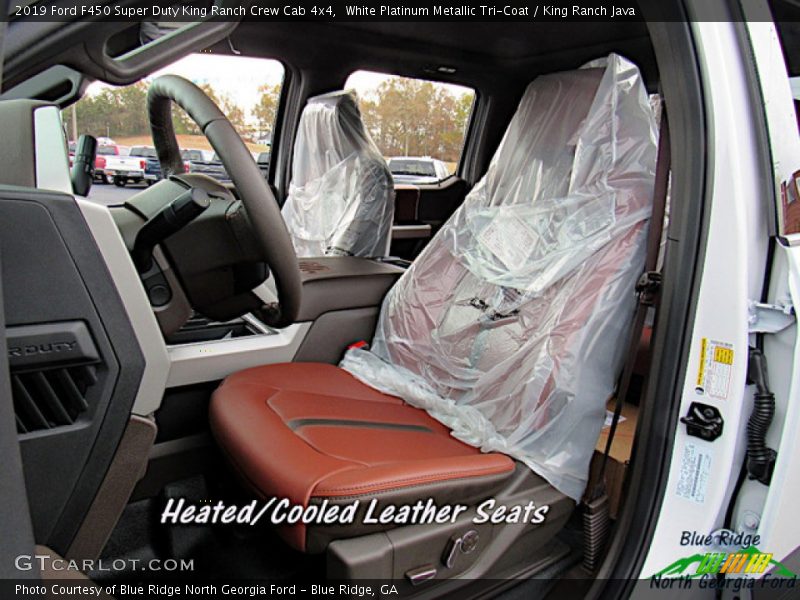 White Platinum Metallic Tri-Coat / King Ranch Java 2019 Ford F450 Super Duty King Ranch Crew Cab 4x4